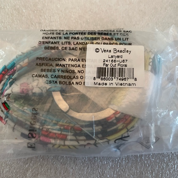 🌺🌼🌸 NWT Vera Bradley Lanyard in Far Out Floral 🌸🌼🌺 - Picture 6 of 6